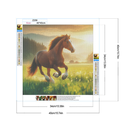Horse - Full Round Drill Diamond Painting 40*40CM