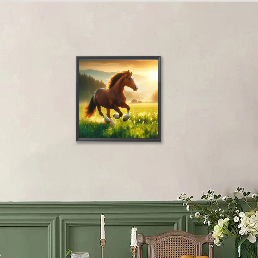 Horse - Full Round Drill Diamond Painting 40*40CM