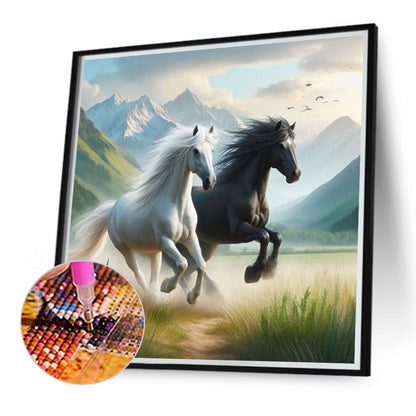 Horse - Full Round Drill Diamond Painting 40*40CM