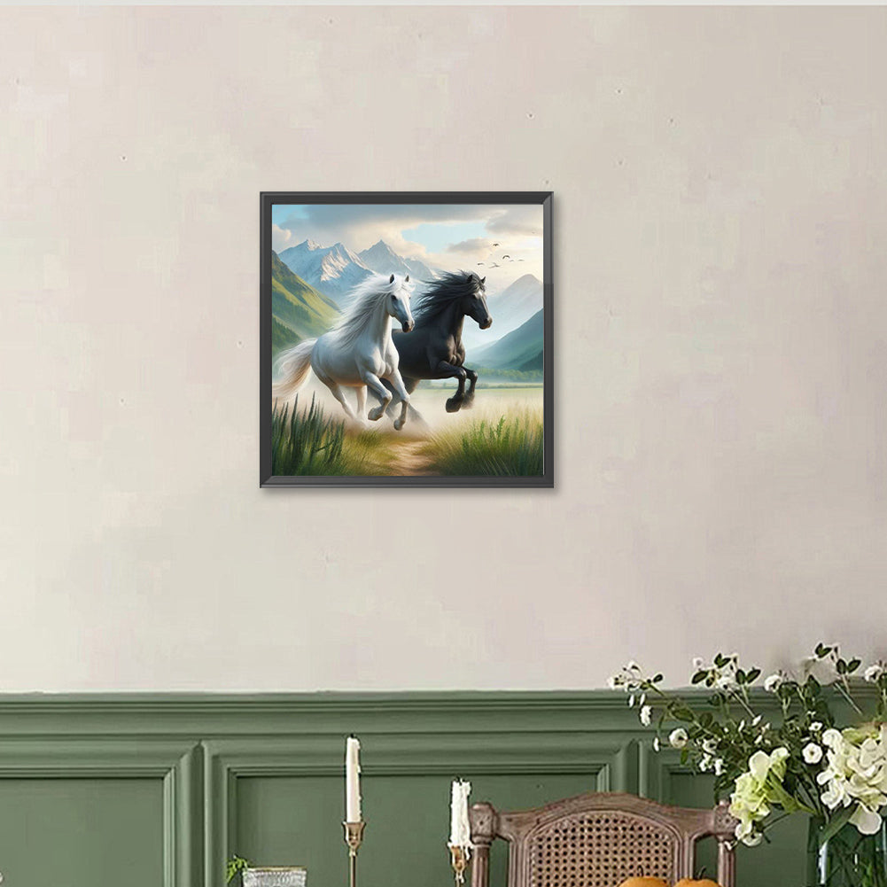 Horse - Full Round Drill Diamond Painting 40*40CM