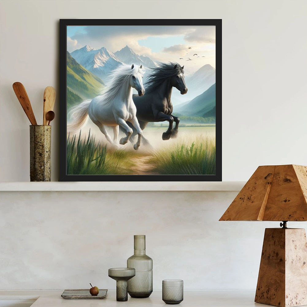 Horse - Full Round Drill Diamond Painting 40*40CM