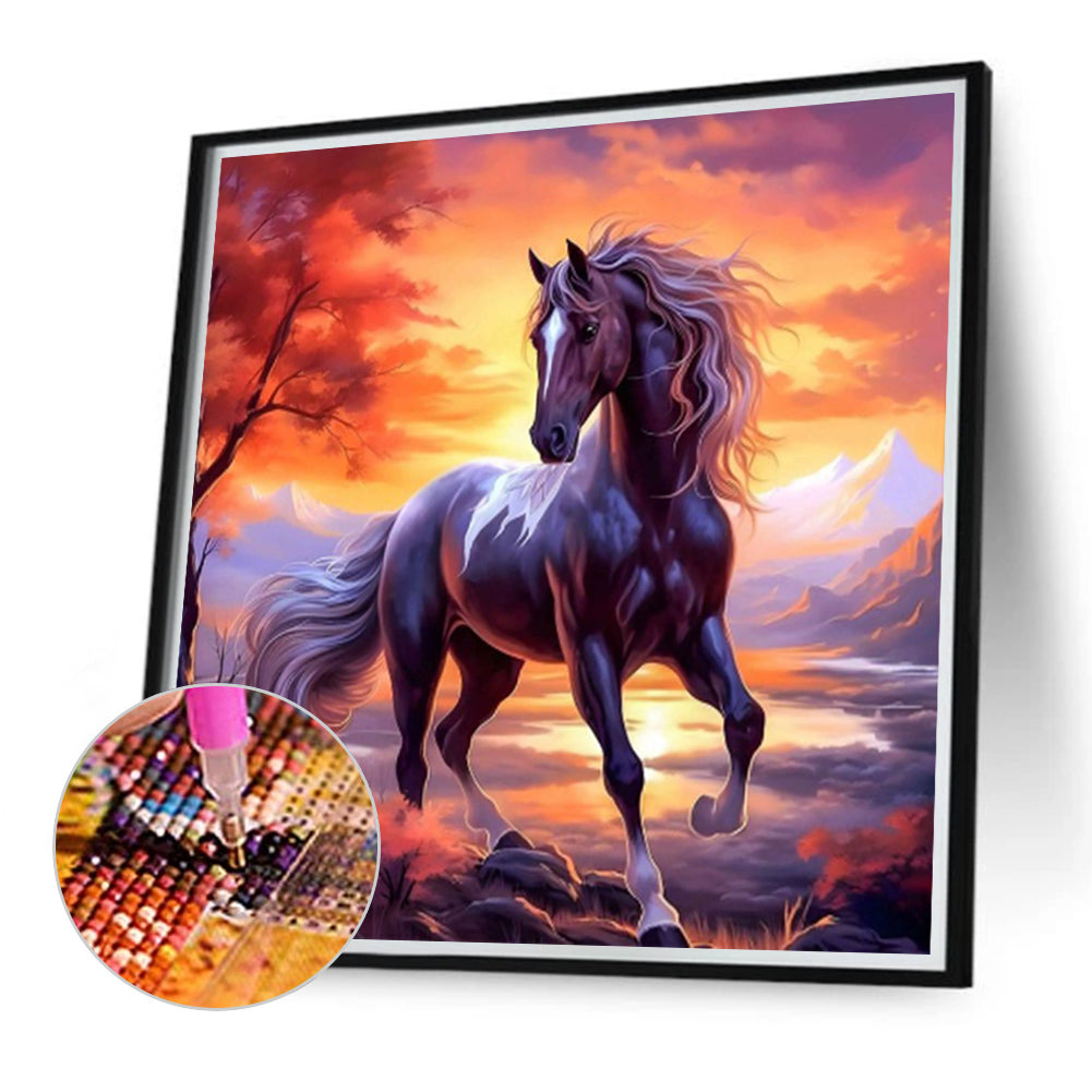 Horse - Full Round Drill Diamond Painting 40*40CM