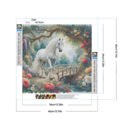 Horse - Full Round Drill Diamond Painting 40*40CM