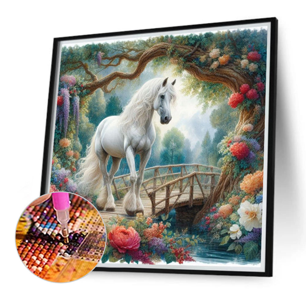 Horse - Full Round Drill Diamond Painting 40*40CM