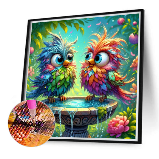 Bird - Full Round Drill Diamond Painting 40*40CM