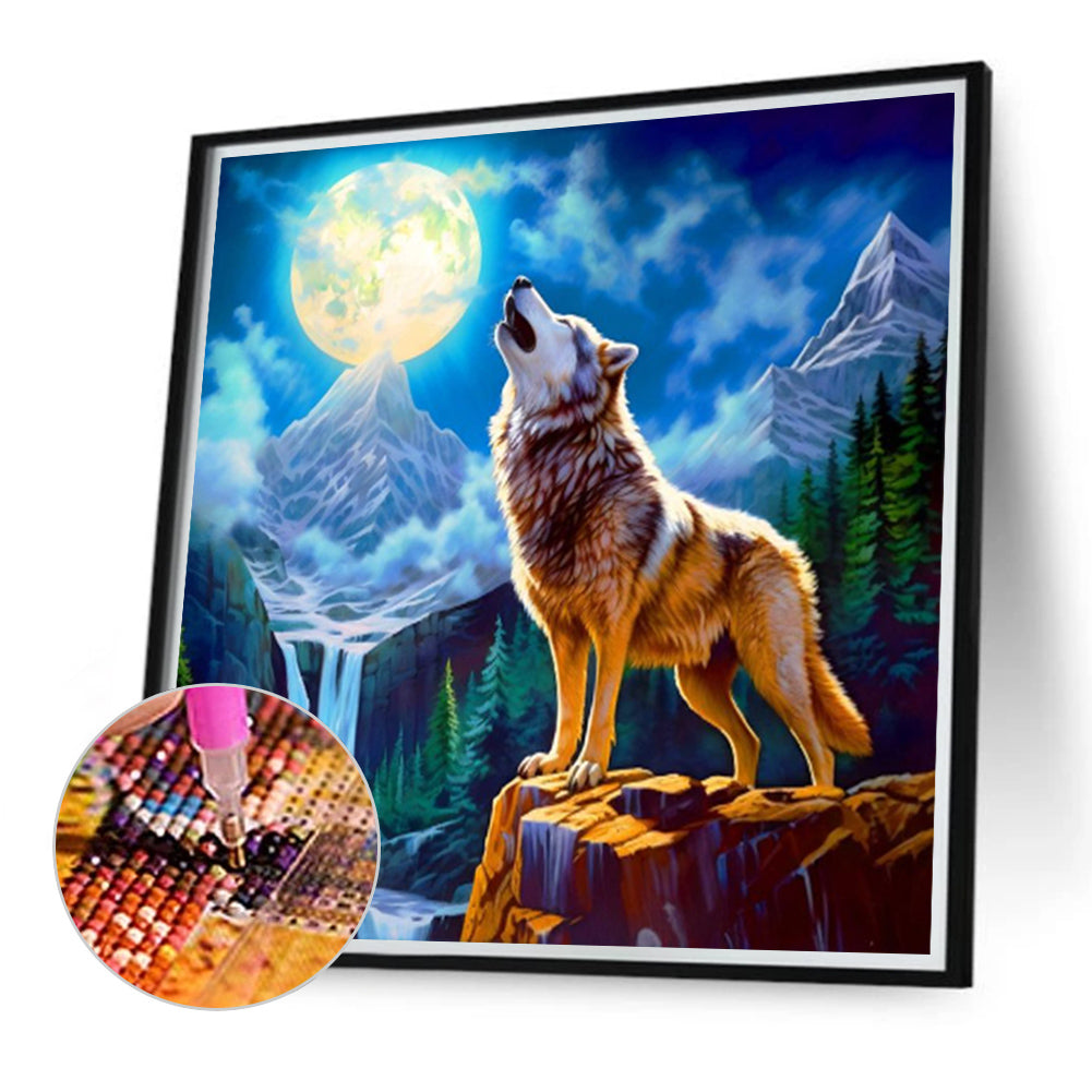 Wolf - Full Round Drill Diamond Painting 40*40CM