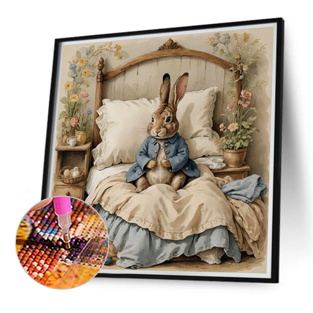 Rabbit - Full Round Drill Diamond Painting 40*40CM