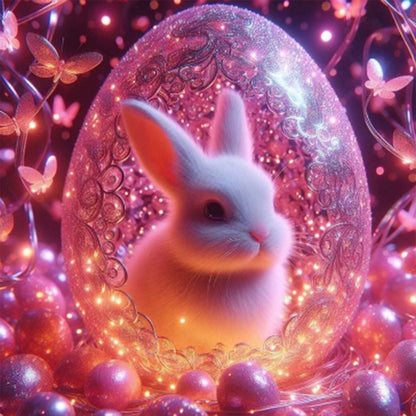 Rabbit - Full Round Drill Diamond Painting 40*40CM