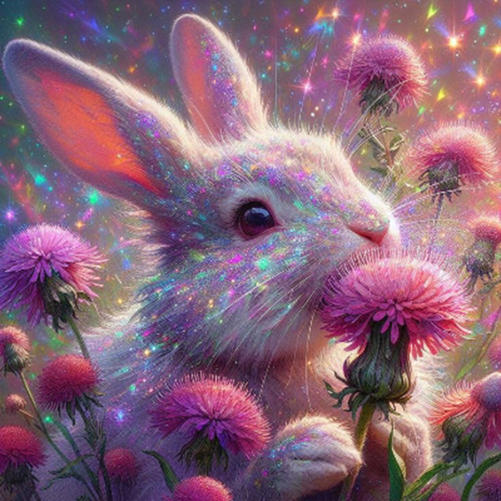 Rabbit - Full Round Drill Diamond Painting 40*40CM