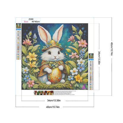 Rabbit - Full Round Drill Diamond Painting 40*40CM