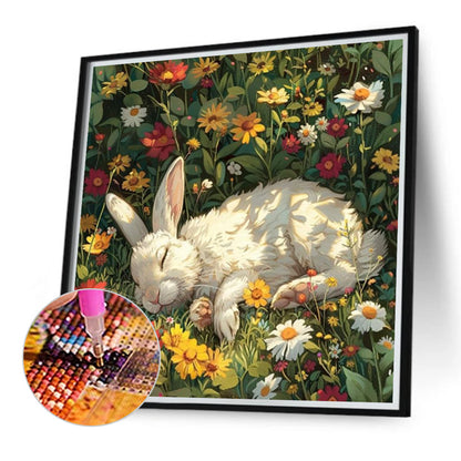 Rabbit - Full Round Drill Diamond Painting 40*40CM
