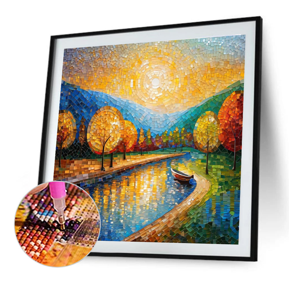 Glass Fragments Painting - Full Round Drill Diamond Painting 40*40CM