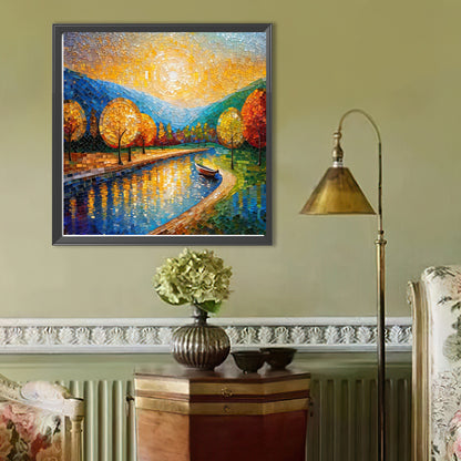 Glass Fragments Painting - Full Round Drill Diamond Painting 40*40CM