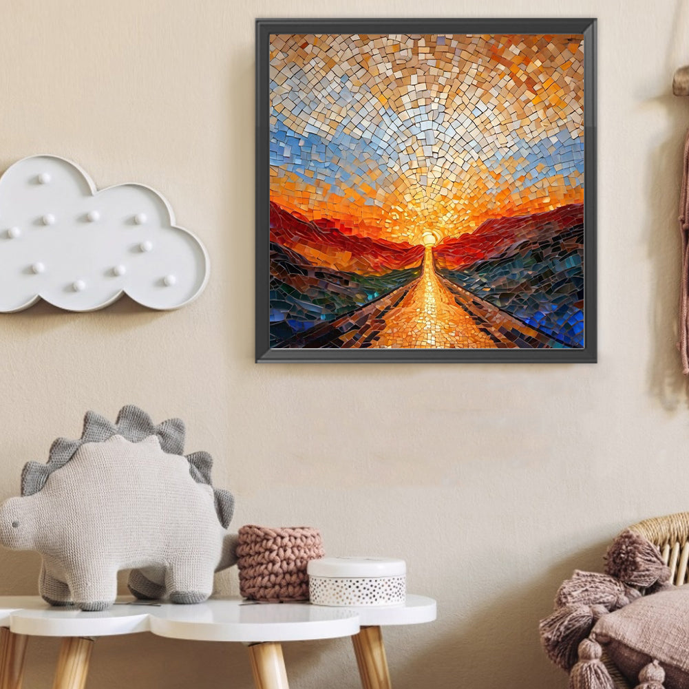 Glass Fragments Painting - Full Round Drill Diamond Painting 40*40CM