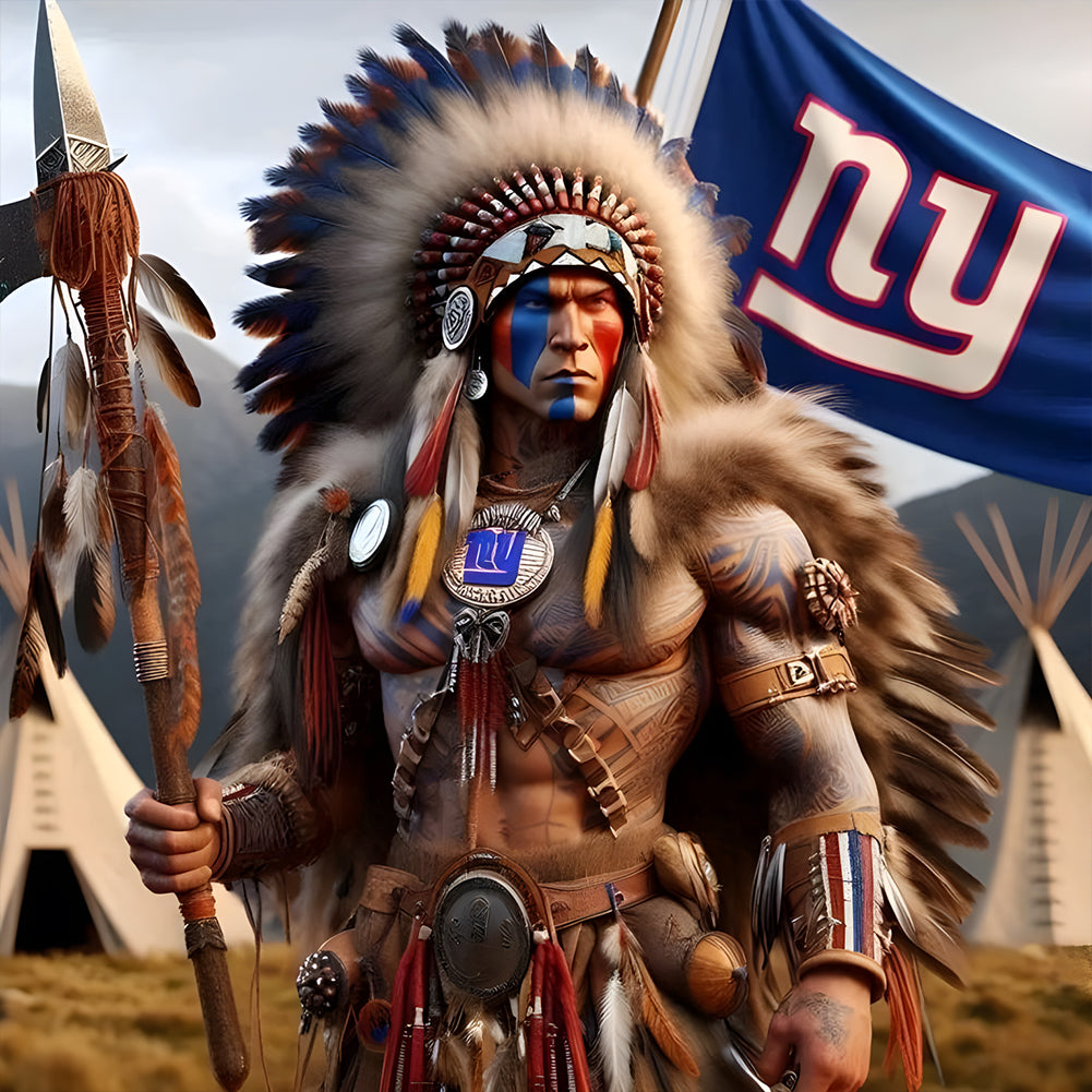 Indians - Full Round Drill Diamond Painting 40*40CM