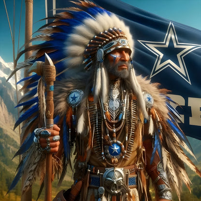 Indians - Full Round Drill Diamond Painting 40*40CM