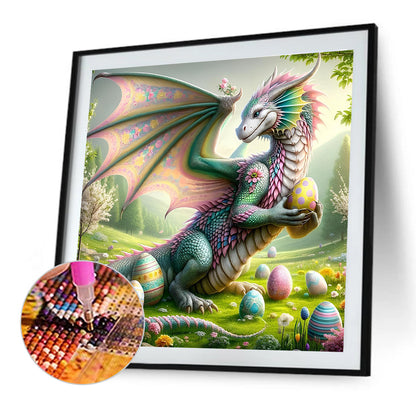 Egg Dragon - Full Round Drill Diamond Painting 40*40CM