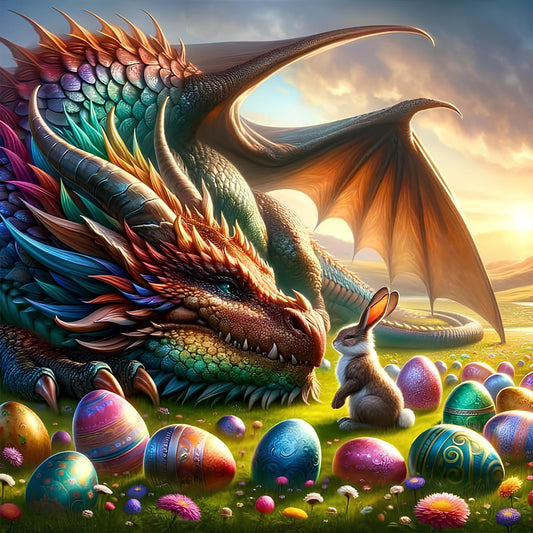 Egg Dragon - Full Round Drill Diamond Painting 40*40CM