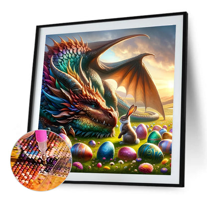 Egg Dragon - Full Round Drill Diamond Painting 40*40CM