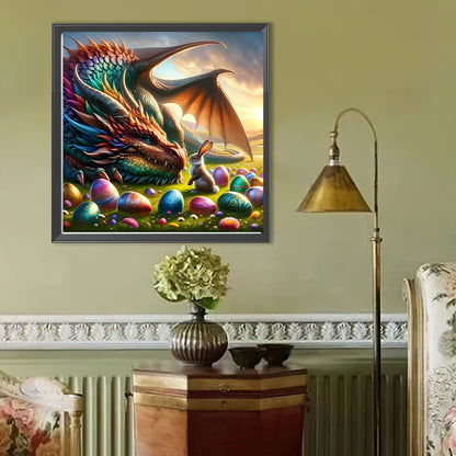Egg Dragon - Full Round Drill Diamond Painting 40*40CM