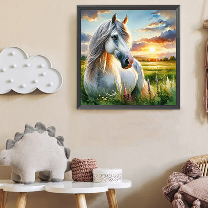 Grassland Horse - Full Round Drill Diamond Painting 40*40CM