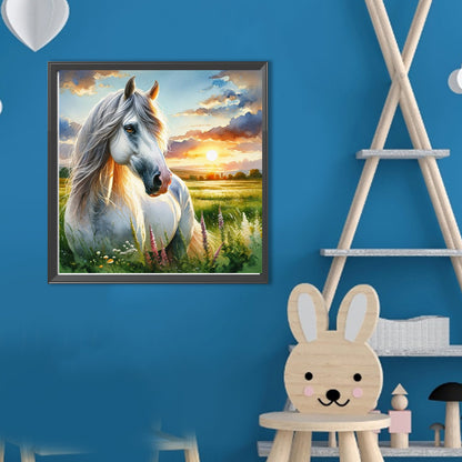 Grassland Horse - Full Round Drill Diamond Painting 40*40CM