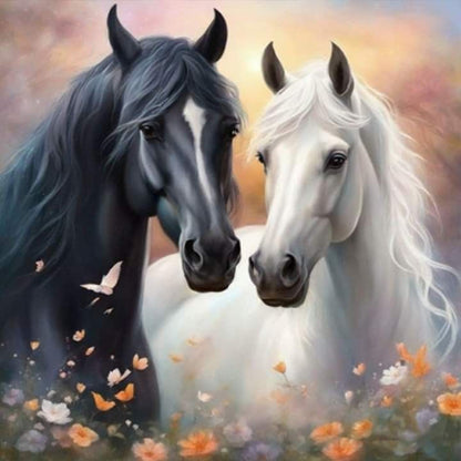 Grassland Horse - Full Round Drill Diamond Painting 40*40CM