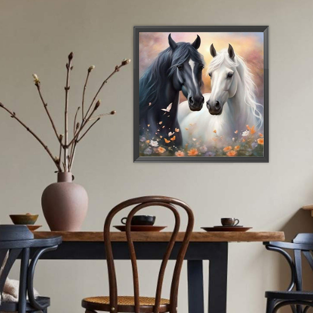 Grassland Horse - Full Round Drill Diamond Painting 40*40CM