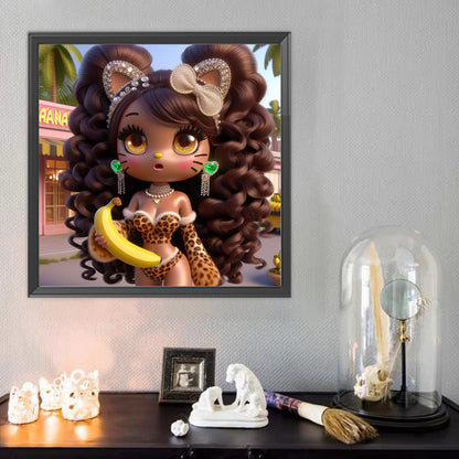 Dark Girl - Full Round Drill Diamond Painting 40*40CM
