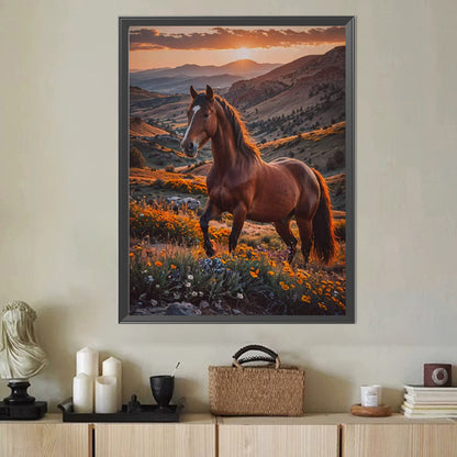 Forest Horse - Full Round Drill Diamond Painting 40*50CM
