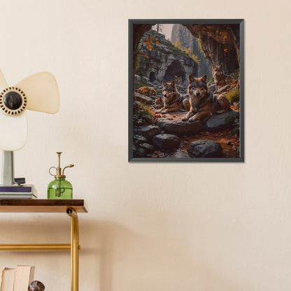 Wolf - Full Round Drill Diamond Painting 40*50CM