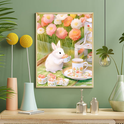 Rabbit - Full Round Drill Diamond Painting 40*50CM