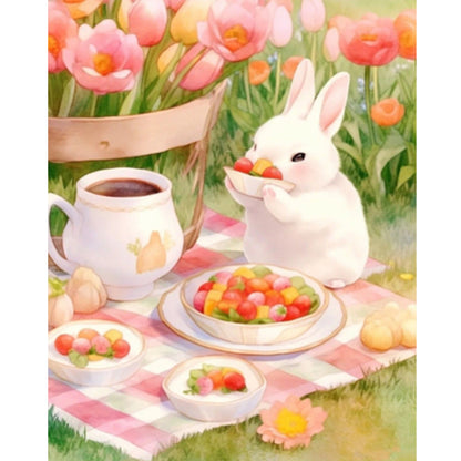 Rabbit - Full Round Drill Diamond Painting 40*50CM