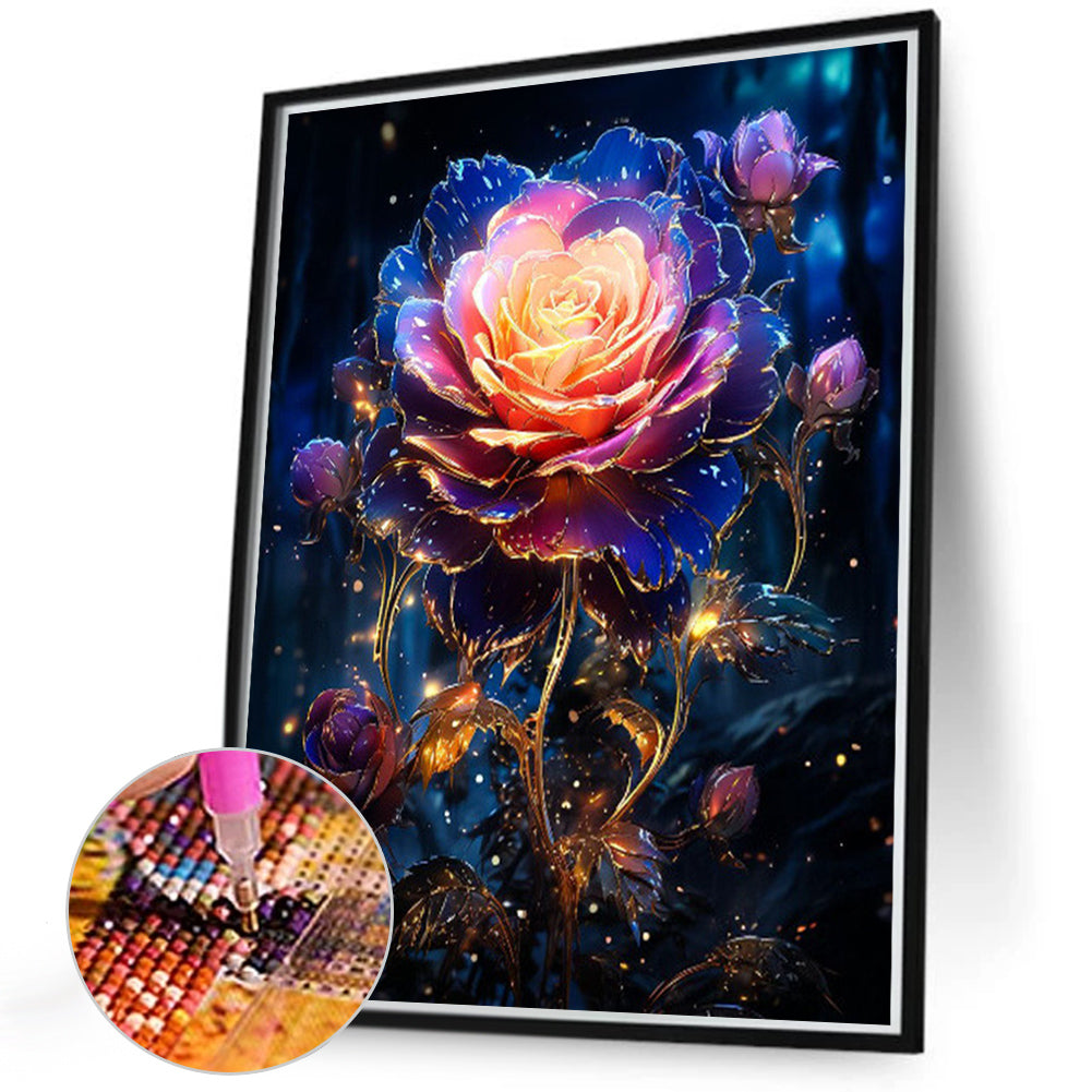 Romantic Rose - Full Round Drill Diamond Painting 40*50CM