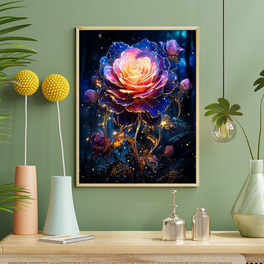 Romantic Rose - Full Round Drill Diamond Painting 40*50CM
