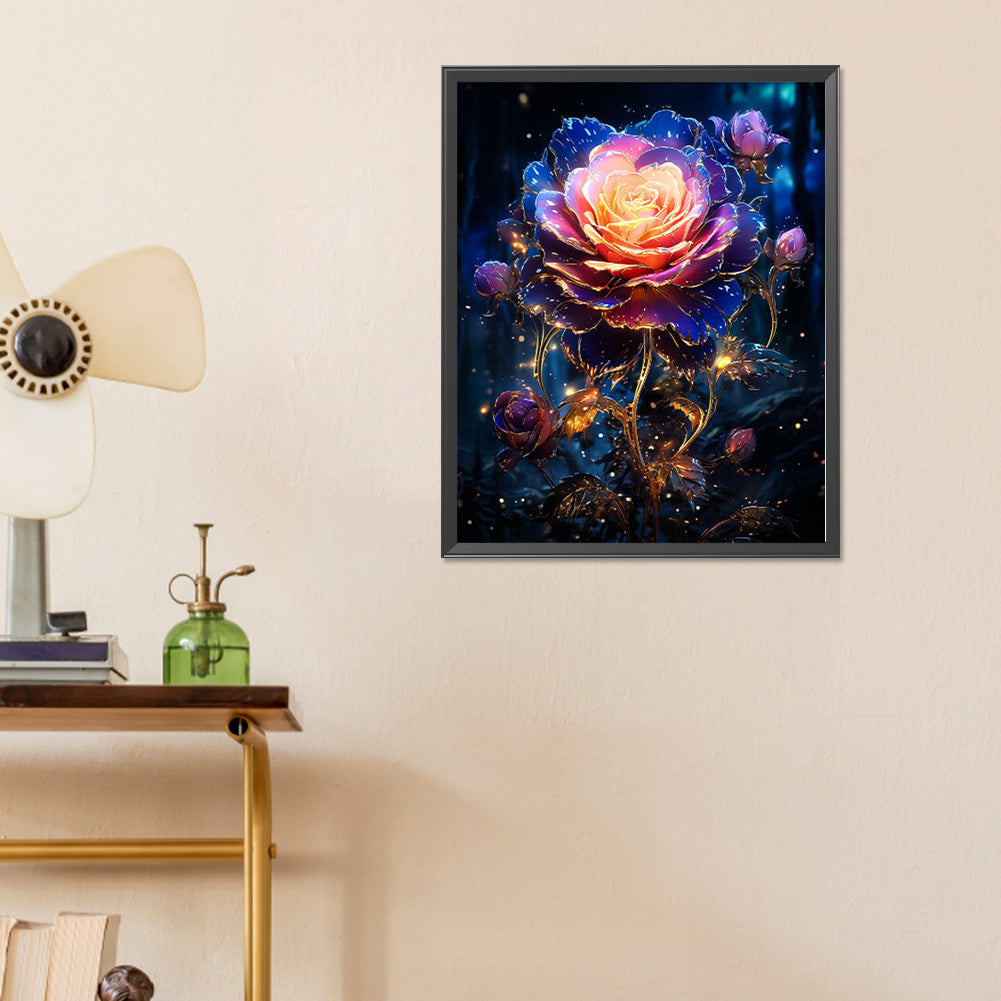 Romantic Rose - Full Round Drill Diamond Painting 40*50CM