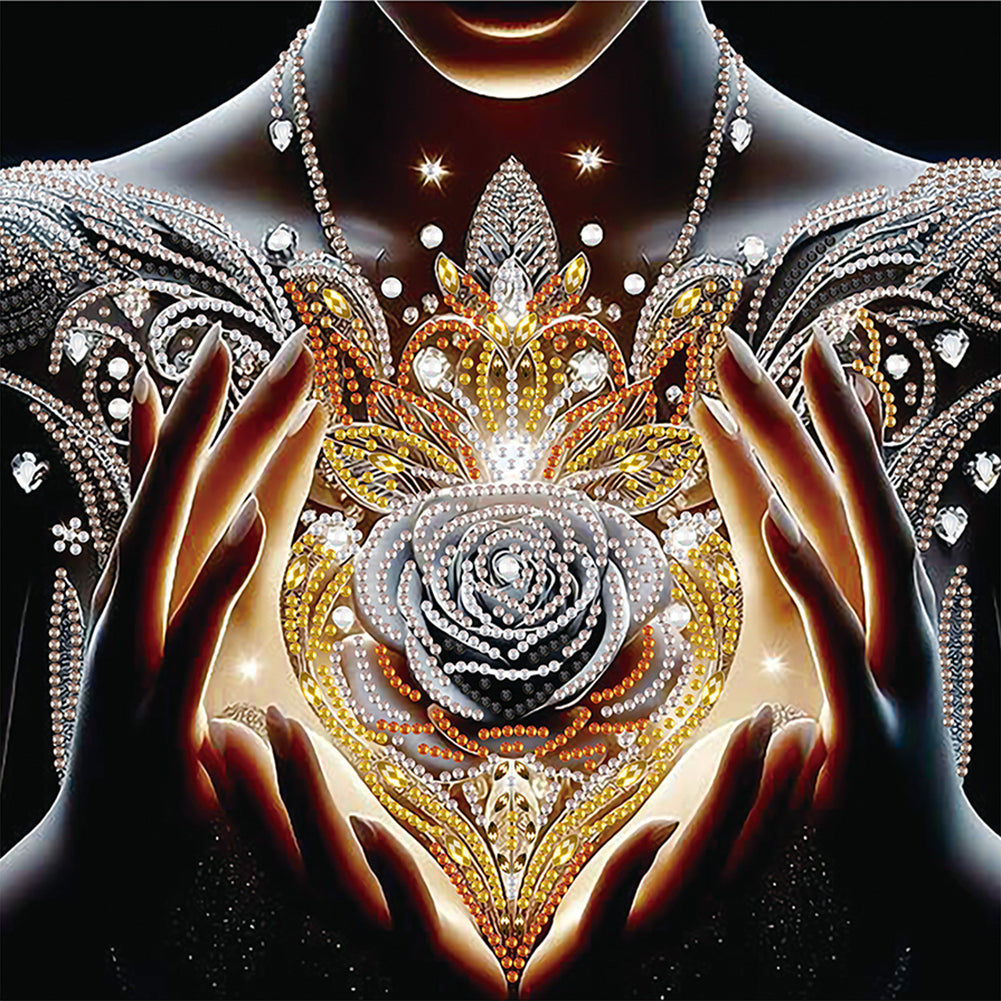 Dream Rose - Special Shaped Drill Diamond Painting 30*30CM