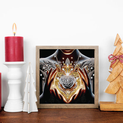 Dream Rose - Special Shaped Drill Diamond Painting 30*30CM