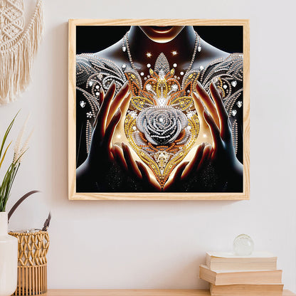Dream Rose - Special Shaped Drill Diamond Painting 30*30CM