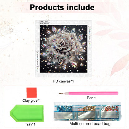 Dream Rose - Special Shaped Drill Diamond Painting 30*30CM