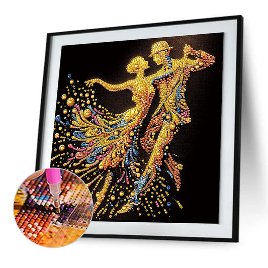 Elegant Dancing Woman - Special Shaped Drill Diamond Painting 30*30CM