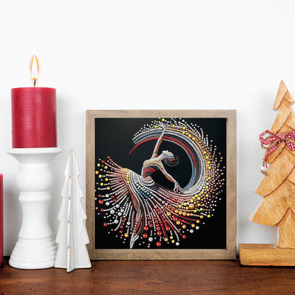 Elegant Dancing Woman - Special Shaped Drill Diamond Painting 30*30CM