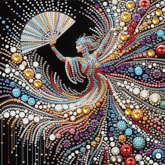 Elegant Dancing Woman - Special Shaped Drill Diamond Painting 30*30CM