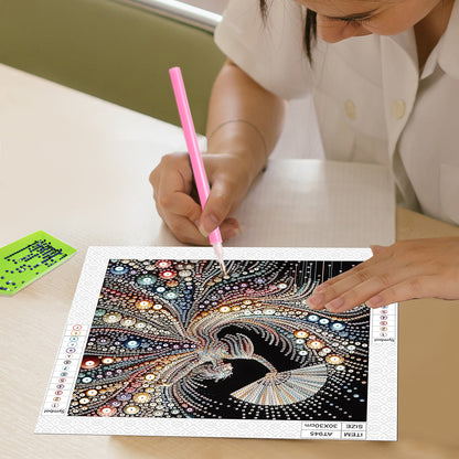 Elegant Dancing Woman - Special Shaped Drill Diamond Painting 30*30CM