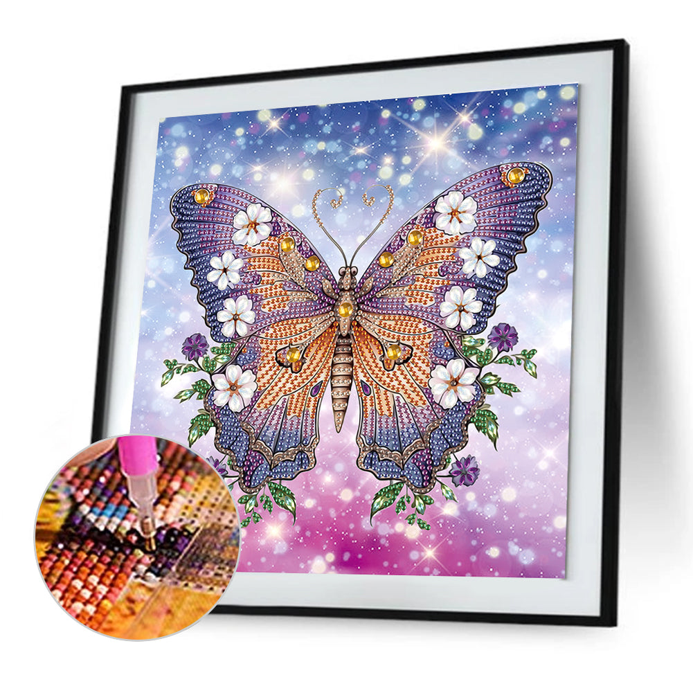 Butterfly - Special Shaped Drill Diamond Painting 30*30CM