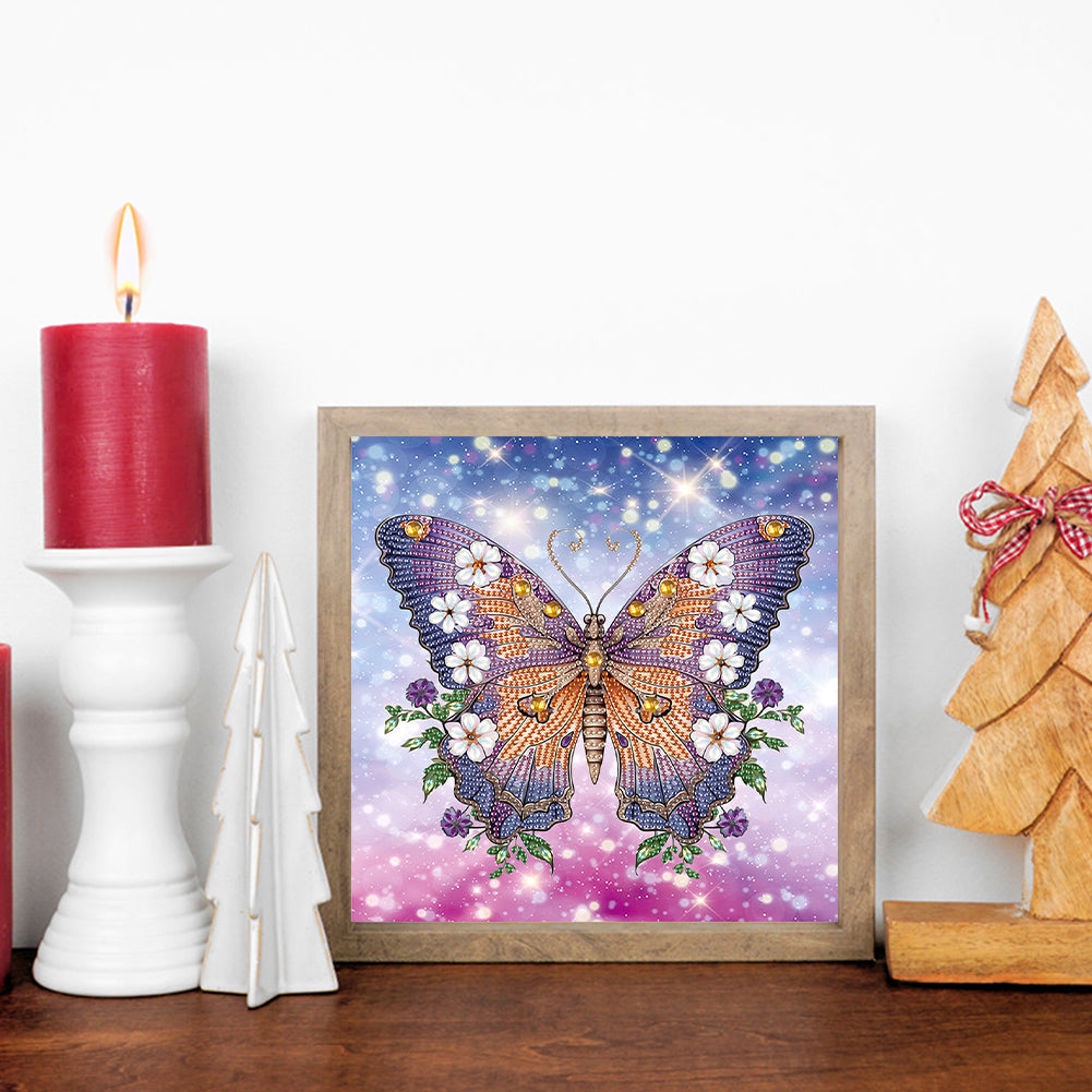 Butterfly - Special Shaped Drill Diamond Painting 30*30CM