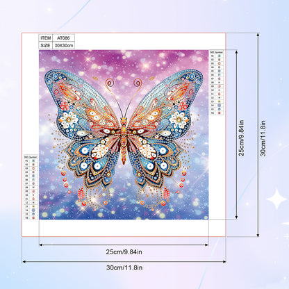 Butterfly - Special Shaped Drill Diamond Painting 30*30CM