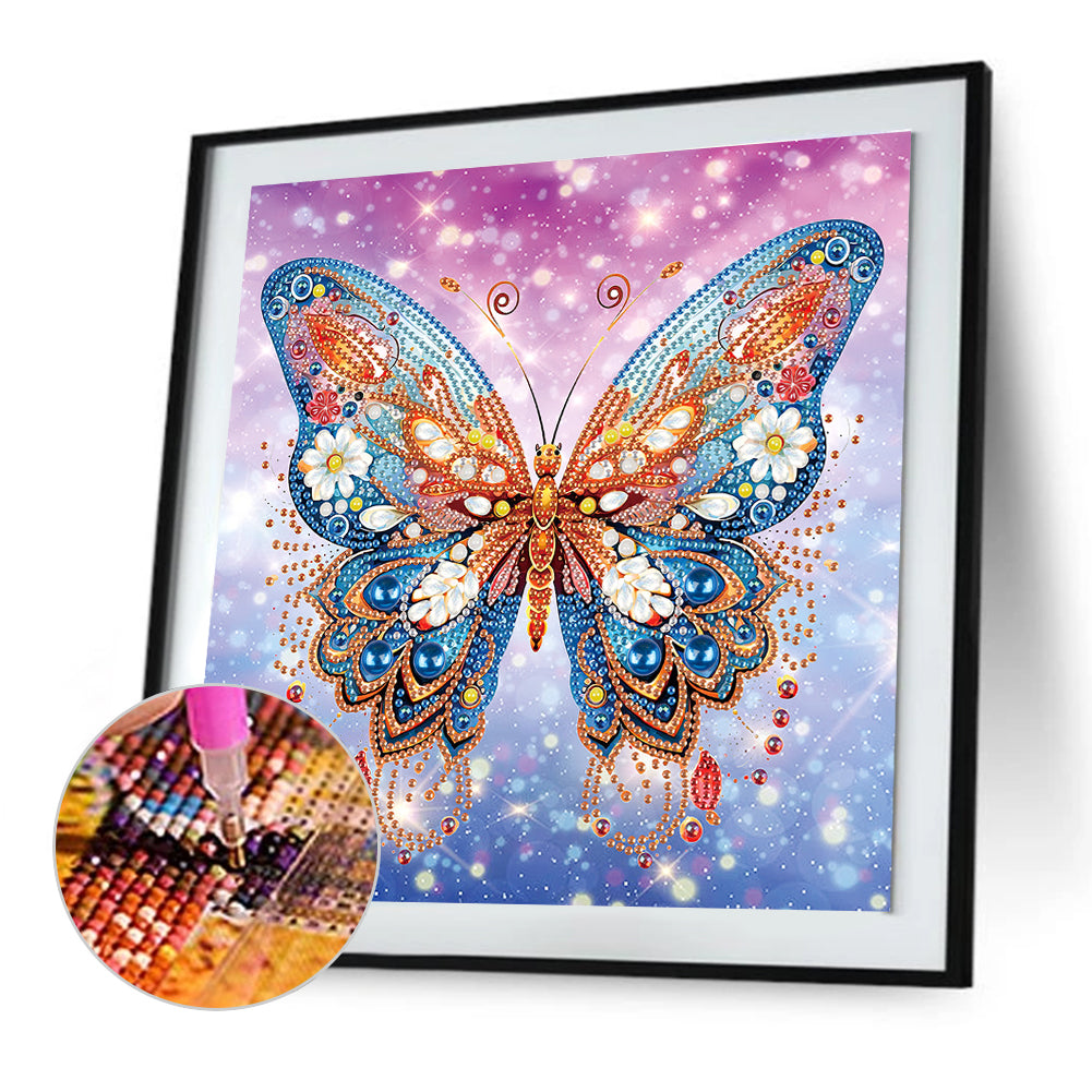 Butterfly - Special Shaped Drill Diamond Painting 30*30CM