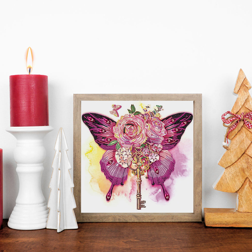 Butterfly - Special Shaped Drill Diamond Painting 30*30CM