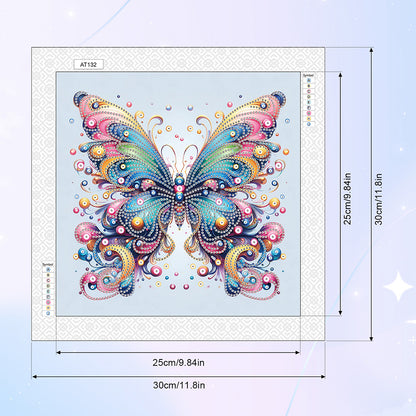 Butterfly - Special Shaped Drill Diamond Painting 30*30CM